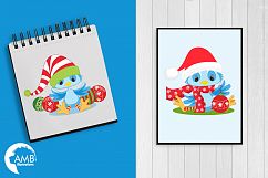 Christmas birds clipart, graphics, illustrations AMB-192 Product Image 4