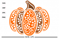 Pumpkin SVG / PNG / EPS / DXF files Product Image 2