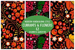 Khokhloma flowers and currants Product Image 1