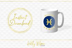 Pisces Zodiac SVG File Product Image 5