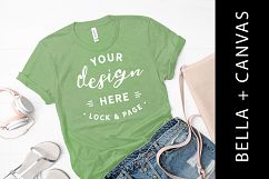 Leaf Bella Canvas 3001 Tee Shirt Mockup Product Image 1