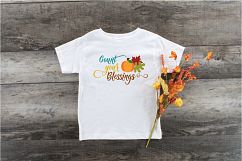 Count Your Blessings SVG - Fall SVG Cut File - DXF EPS PNG Product Image 7