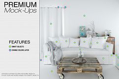 Sofa &amp; Pillows - Coastal Style Mockup Product Image 7