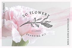 So Flowery Branding Kit + Watercolours Product Image 1