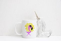 White coffee 11oz mug mock up unicorn decor rustic background PSD Product Image 5