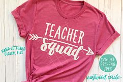 Teacher Squad SVG Cut File Product Image 1