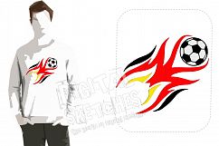 Soccer Ball Machine Embroidery Design 4 Sizes Product Image 1