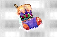 Watercolor Christmas collection elements PNG set  Product Image 7