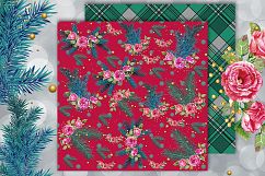 Christmas papers, jingle all the way, Scrapbook, holidays Product Image 5