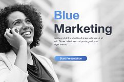Marketing Blues Keynote Template Product Image 2