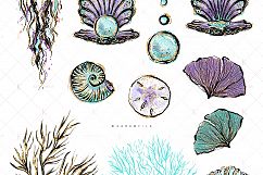 Audrey Style Mermaids Clipart Product Image 7