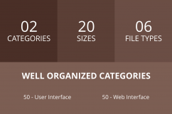 100 App &amp; Web Interface Flat GreyscalIcons Product Image 3
