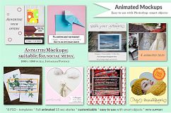 MOCKUP - Animated social media template - Handmade theme Product Image 1