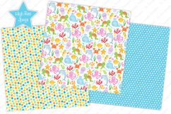 Under the sea digital papers, Under the sea patterns, Ocean Product Image 3