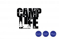Camp Life SVG, DXF, PNG Cut Files  Product Image 2