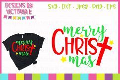 Merry Christmas, Christ, SVG, DXF, PNG Product Image 1