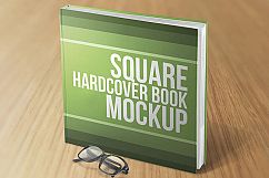 Square Hardcover Book Mockups Product Image 1