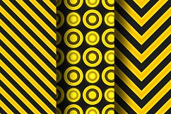 Black-gold geometric seamless patterns Product Image 2