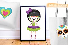 Sugar skull dolls graphics and illustrations Product Image 2