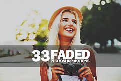 33 Faded Photoshop Actions Collection (Action for photoshop CS5,CS6,CC) Product Image 1