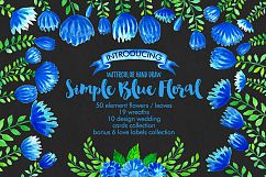 Simple Blue Floral Product Image 2