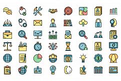 Administrator icons vector flat Product Image 1