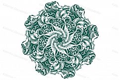 A collection of round hand-drawn patterns Product Image 12