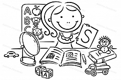 A kids speech therapist with toys, books, letters, mirror Product Image 2