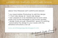 PSD Photo Gift Card Template #48 Product Image 6