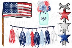 4th Of July Clipart, Independence Day Graphics, USA Clipart Product Image 4