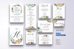 Floral Wedding Invitation Bundle Product Image 12