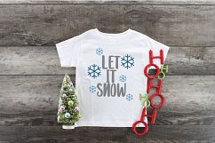 Let it Snow SVG Cut File - Christmas SVG Product Image 7