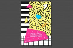 Cards,posters. Memphis design 80-90s Product Image 7