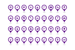 152 map pointer icons Product Image 3