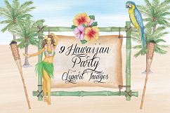 Watercolor Hawaiian Clipart Images by Whimseez Product Image 2