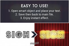 Light Signs Text Effect Mockup Product Image 2