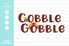 Gobble Gobble SVG DXF EPS PNG Product Image 1