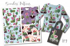 Watercolor Cactus Creator Pattern Product Image 9
