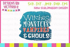 Witches, Monsters, Vampires, Ghouls Sublimation, PNG, PDF Product Image 1