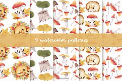 Big autumn set Forest animals Product Image 8