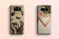 Samsung Galaxy Note 8 3d Case Mockup Back View Product Image 3