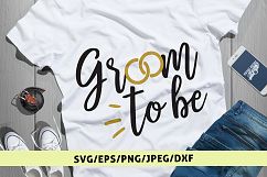 Groom To Be - Wedding SVG EPS DXF PNG Cutting Files Product Image 1