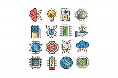 Electronics icons set Product Image 1