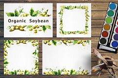 Soybeans &amp; soy products. Watercolor Product Image 5