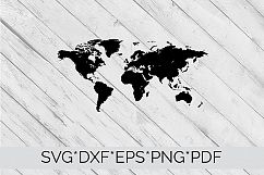World Map  SVG Cutting File  Product Image 4