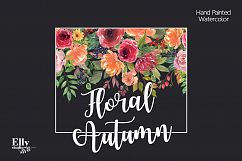 Watercolor Floral Autumn Clip Art Product Image 6