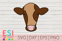 Cow head Design|Farm|SVG DXF EPS PNG Product Image 1