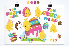Easter Chicks  graphics and illustrations Product Image 2