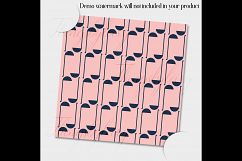 12 Bakery Digital Papers in Indigo and Blush Pink Color Product Image 4