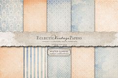 Vintage Printable Papers - Winter Sunrise Product Image 1